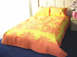 MERIA ハワイアンマーケット ハワイアンキルト 最高級ベッドカバー bed